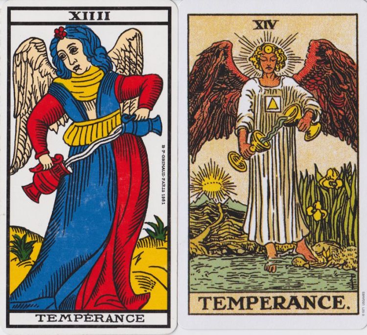 14. Tempérance : Modération, Equilibre, Conciliation