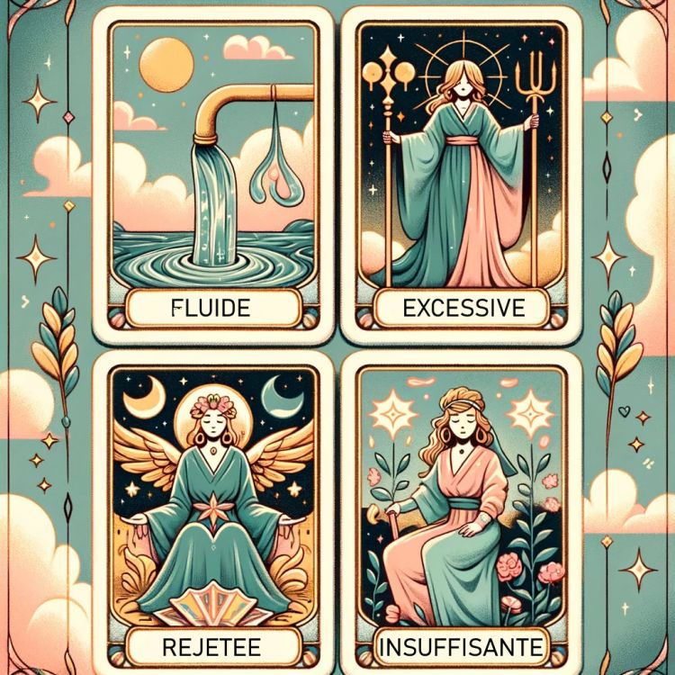 Grille de lecture en 4 Aspects 'Fluide', 'Excessive', 'Rejetée', 'Insuffisante'