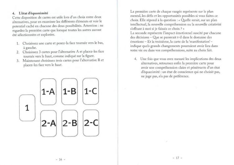 Le livret 1ère partie : Présentation du jeu et 4 tirages